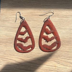 glittery bat earrings HALLOWEEN